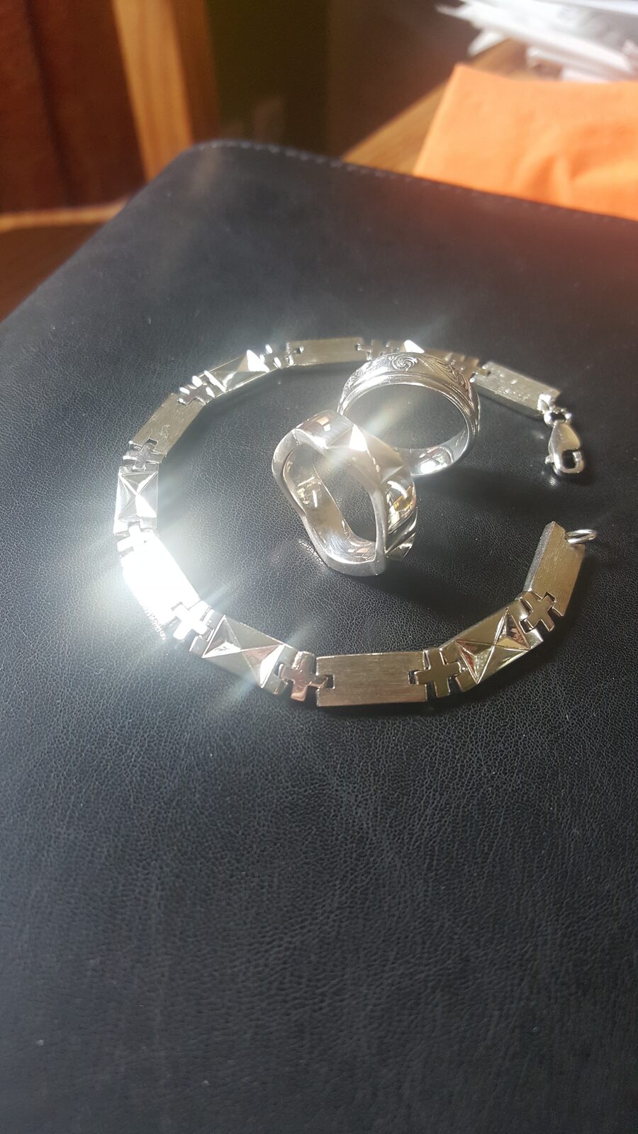 Silberkette mit Ring