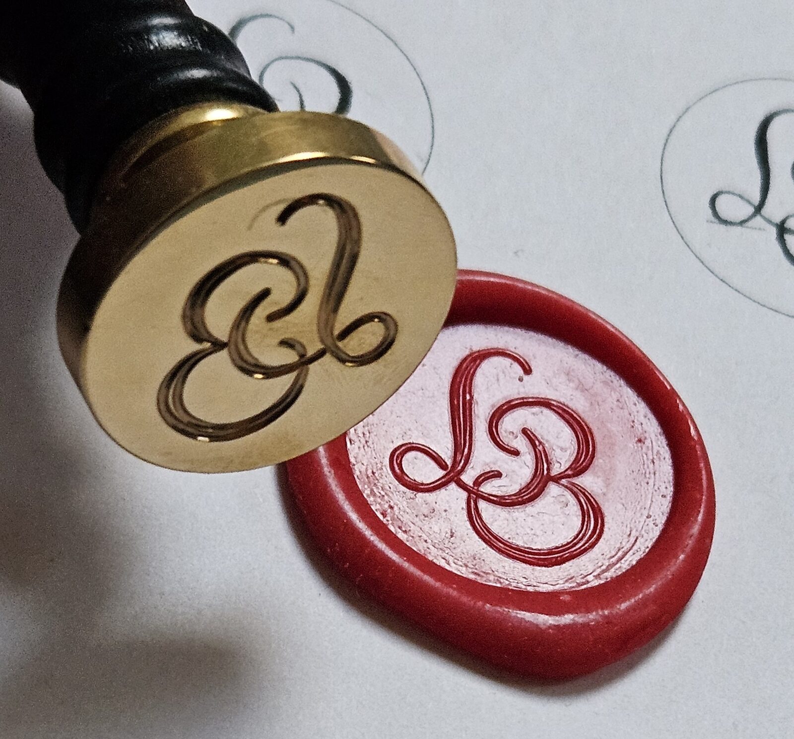 Siegelstempel mit Monogramm